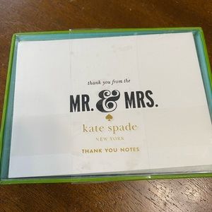 Kate Spade Thank you from the Mr and Mrs